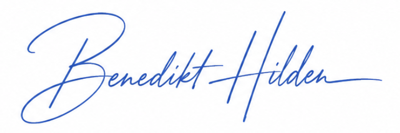 Unterschrift Benedikt Hilden