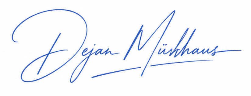 Unterschrift Dejan Mühlhaus